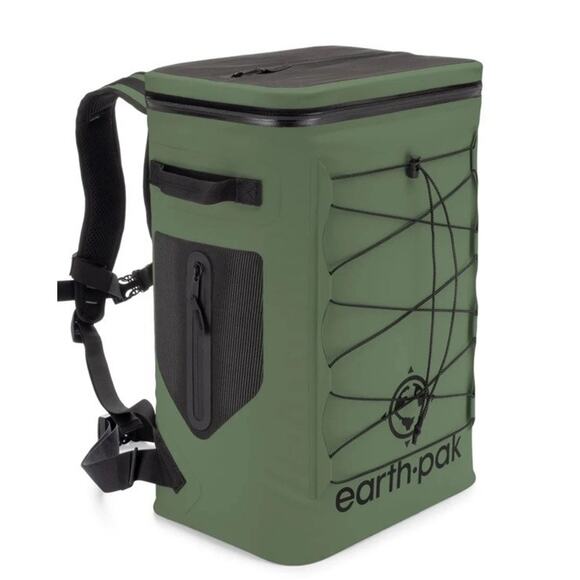 Earth Pak Loch Series 35-Can Cooler Backpack - Cold Up to 72 Hours - Green - Picture 1 of 9